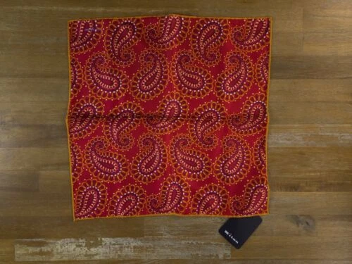 Plaza de bolsillo Kiton Paisley Pañuelos para hombres