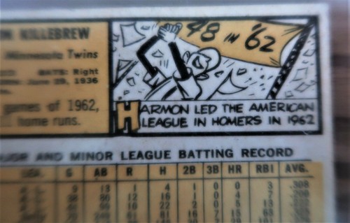 1963 Topps Harmon Killebrew #500 Minnesota Twins Ungraded Good Condition - Picture 9 of 12