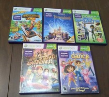 Lot of 5 Xbox 360 Kinect Games Sports Disney Dance Camp Adventures W/ Booklets