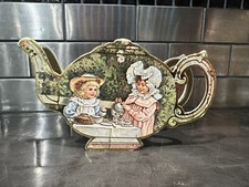 Vintage 1983 B. Shackman BOX ONLY For Miniature Gold Tea Set  Not Included 