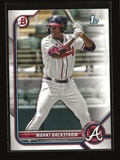MAHKI BACKSTROM 2022 Bowman 1st Prospects Base Card Atlanta Braves (#BP-121)