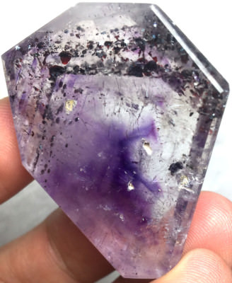 112ct WOW Diamond Grade! Super Seven Amethyst Quartz Crystal -NAMIBIA 