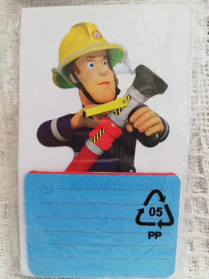 Fireman Sam Stand-up Invitations with Envelopes x 8 - Great for Parties - Image 3 of 4