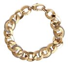 Rci 14Kt Gold Women's Crystal Chain Link Bracelet W1032