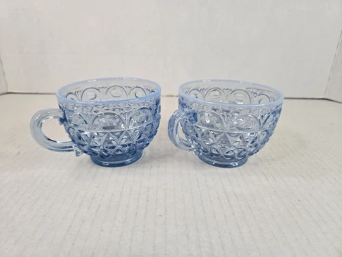 LACED EDGE "KATY BLUE"  CUP-----IMPERIAL GLASS COMPANY