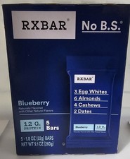 5 RXBAR Protein Bar Blueberry Flavor 1.8 Oz Each, Expiration Date June 01, 26