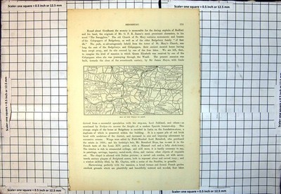 Alte Karte Weald Kent Ashdown Forest South Eastern Railway Maidstone 233J
