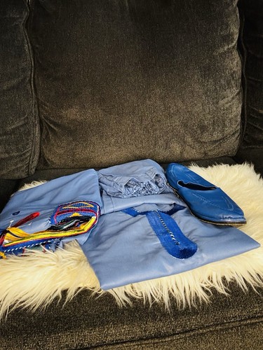 African Traditional Boys Clothing 4 Pieces Set. Agbada.