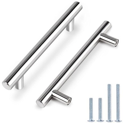 Probrico 20-teiliges Schranktürgriffe Möbelset aus poliertem Chrom 192 mm