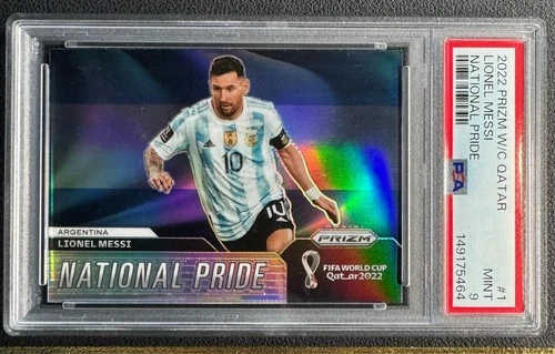2022 Panini Prizm World Cup Lionel Messi #1 Argentina National Pride SSP PSA 9