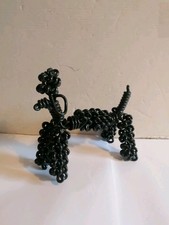 DDR Drahtfigur Pudel Drahtkunst Kunstgewerbe Souvenir Drahtpudel Spielzeug Deko