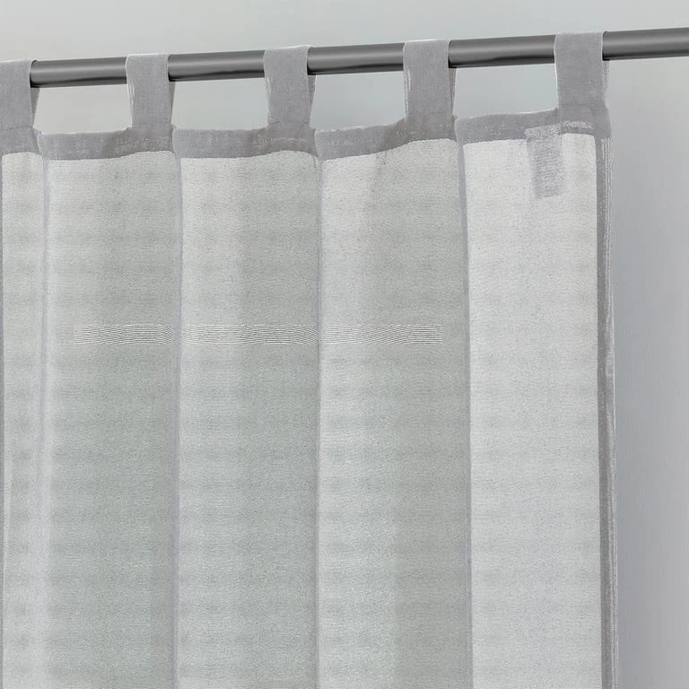 "Juego de cortinas Mainstays 36 pulgadas 3 piezas de ventana gris se adapta a varillas de hasta 1"" NUEVO L" Foto 4 de 4