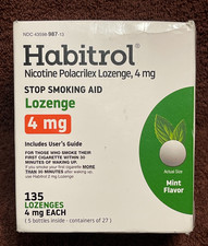 NEW Habitrol Nicotine Lozenges 4 mg Mint Flavor 135 CT Exp 09/26