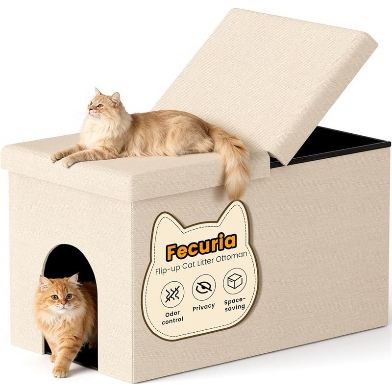 Enclosure Stylish Ottoman Multi-functional Indoor Pet Furniture