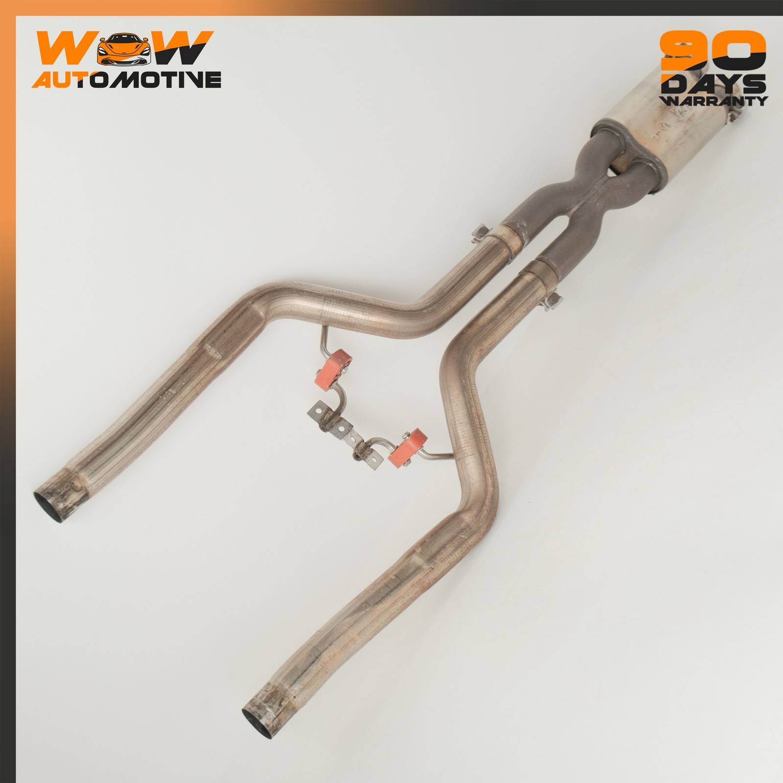08-19 MASERATI GRANTURISMO S REAR LEFT RIGHT EXHAUST PIPE RESONATOR SET OEM