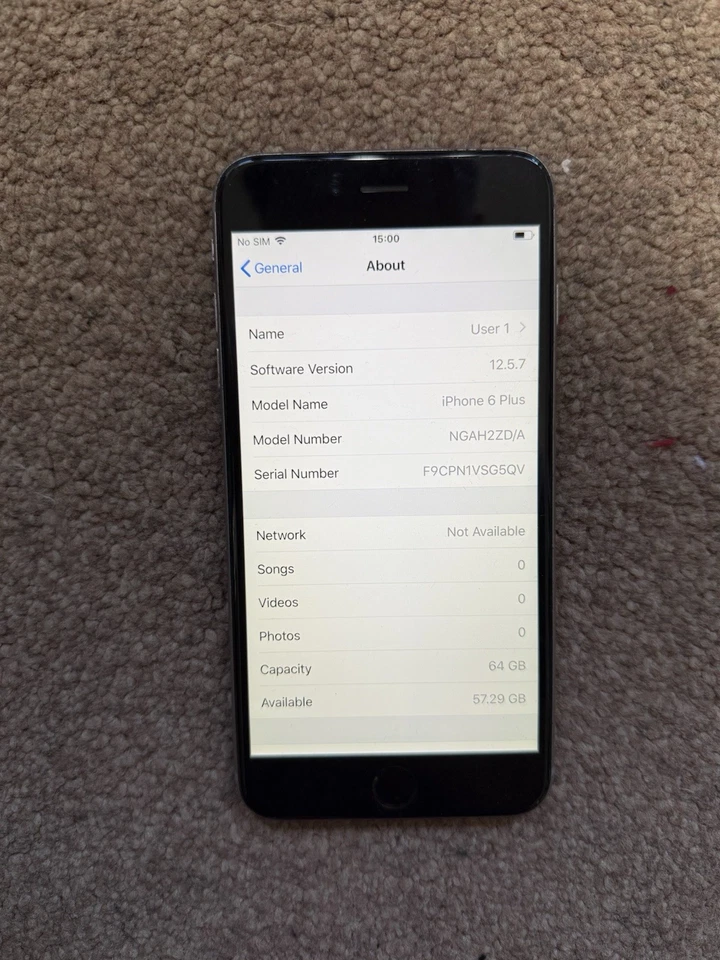 Apple iPhone 6s Plus Grey/Silver 64GB Smartphone (Unlocked) - Image 3 of 4