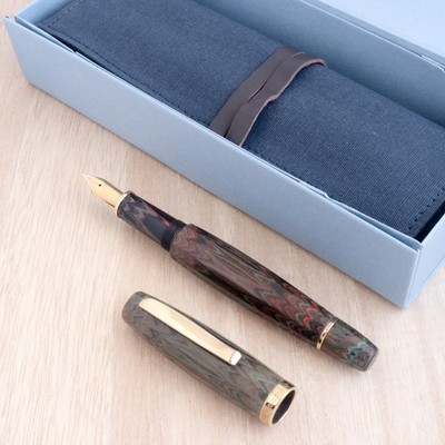 Scribo Feel Ebonite Sassi Neri  Fountain pen 14K Flex Midium Slightly Used