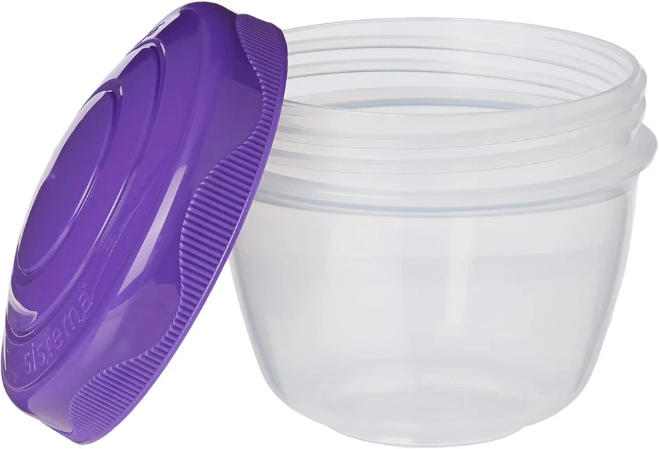 Sistema Yogurt TO GO Food Storage Containers | 150 ml | Small Snack Pots - Image 2 of 4