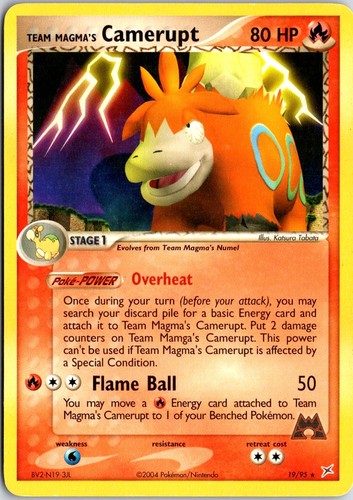 Team Magma vs Team Aqua #19/95 Team Magma's Camerupt