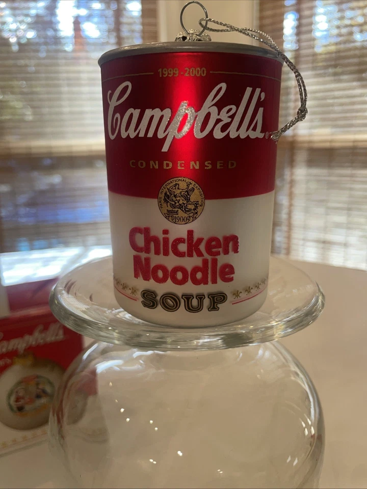 Adornos navideños de cristal Campbell de los años 1983-2004 Foto 2 de 4