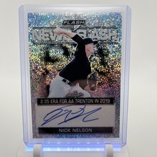 Nick Nelson 2019 Leaf Flash News Flash Rookie Auto Phillies #NF-NN2