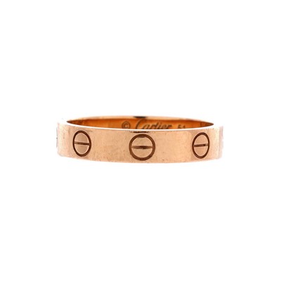 Cartier Love Wedding Band Ring 18K Rose Gold
