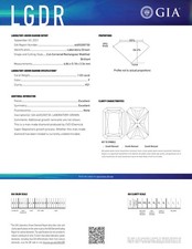 1.03 Cts RADIANT Cut GIA Certified Lab Grown CVD Diamond F Color VS1 Clarity 319.42 per carat
