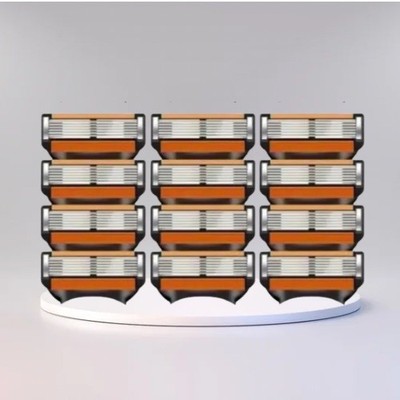 12 Rasierklingen je 6 Klingen für Gillette Fusion5,Proglide,Skin Guard&Proshield