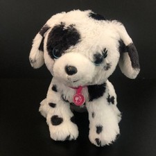 Mattel Barbie Puppy Dog Plush   Black and White Stuffed Animal Toy by Just Play