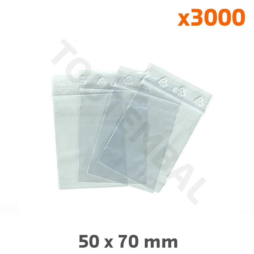 Sachet zip 50x70 mm pour trier vos créations de bijoux et perles de mercerie créative