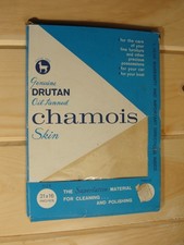Vintage Drutan Oil Tanned Chamois Cloth For Car Or House New In Box 1950s