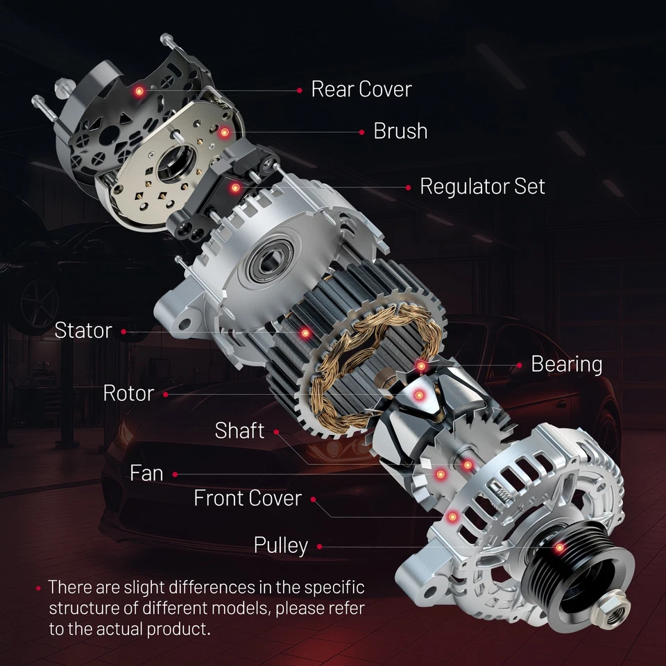 8247N Alternator Fit For Chevy C Truck Silverado 4.3L 4.8L 5.3L 6.0L 99-05 12V Foto 4 de 4