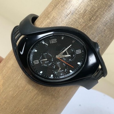Vtg Nike Triax Swift 3i Men WR0091 Rubber Quartz For Watch Parts Or Repair Only
