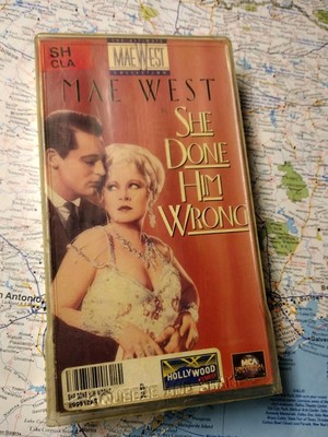 Classic American Film VHS She Done Him Wrong Mae West Cary Grant Hollywood Video