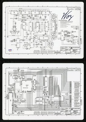 Steve Woz Wozniak SIGNED Apple I Computer Schematic Founder PSA/DNA AUTOGRAPHED