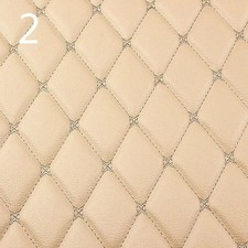 100x158cm Faux Leather Quilted PVC Fabric Car Interior Upholstery Mat