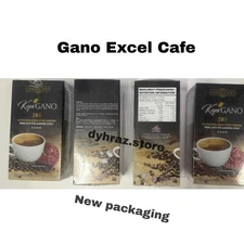 10 Box Excel Cafe Gano 3 in 1 Coffee Ganoderma Reishi Halal 15 Sachet X 21 G