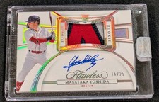 2023 Panini Flawless Masataka Yoshida RPA AUTOGRAPH ROOKIE PATCH 16 /25 RC RedSX