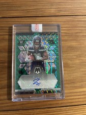 2023 Jaxon Smith-Njigba 2/25  Auto Green Black Prizm Mosaic Showtime Signatures