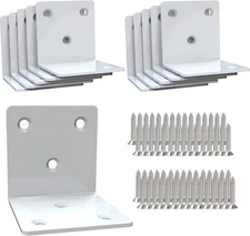 White Stainless Steel Corner Bracket,Joint Right Angle Bracket,L Shape Heavy ...