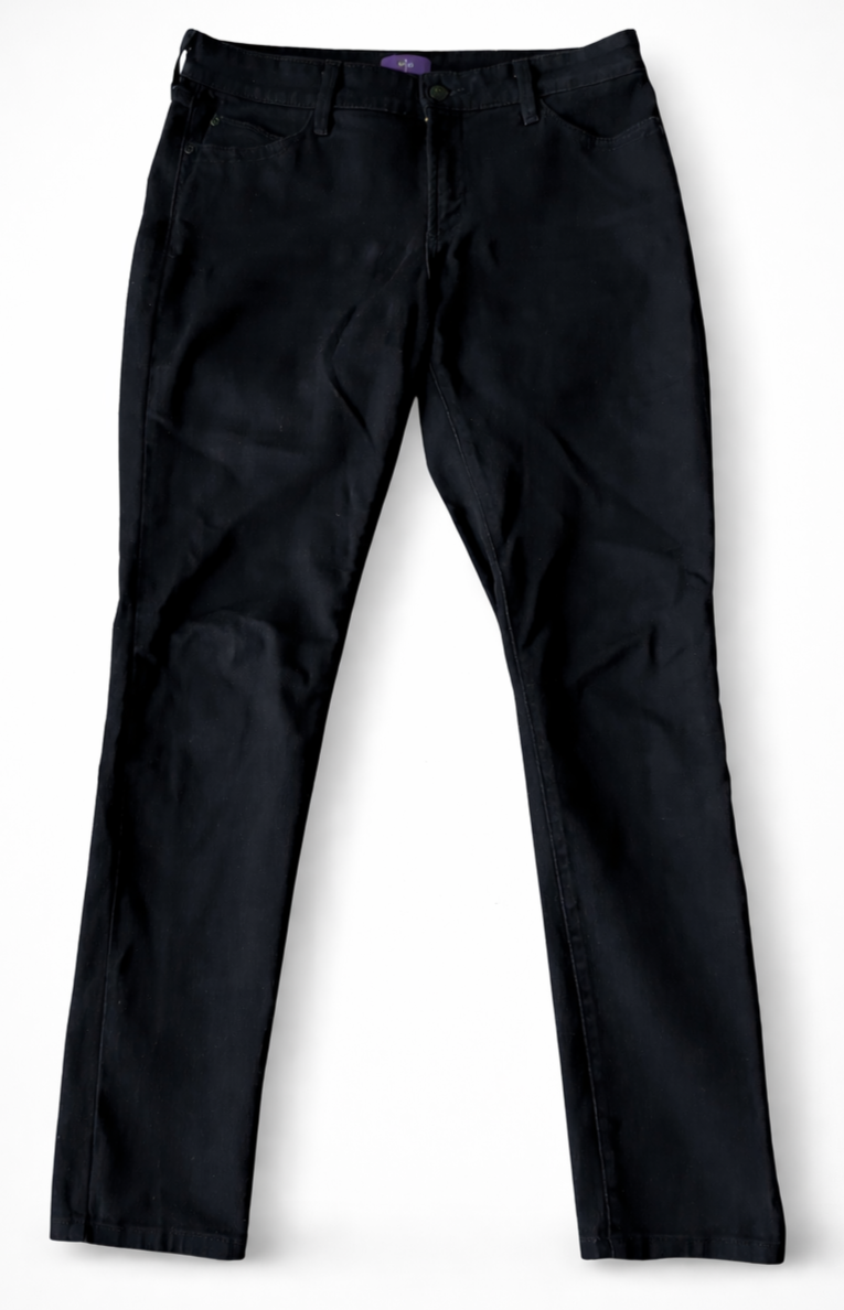 NYDJ Black Straight Leg Jeans Size 6 Lift Tuck Technology Womens Made USA