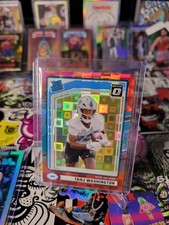 Panini 2024 Donruss Rated Rookie Tahj Washington Dolphins Red Pandora Prizm