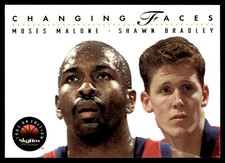 1993-94 SkyBox Moses Malone/Shawn Bradley Philadelphia 76ers #311