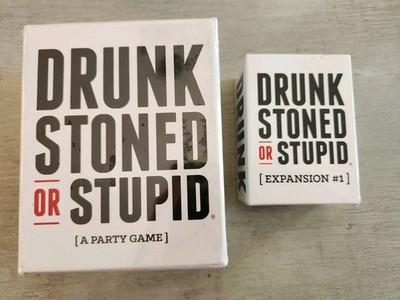 Party Game DRUNK STONED OR STUPID & Expansion #1 New Sealed