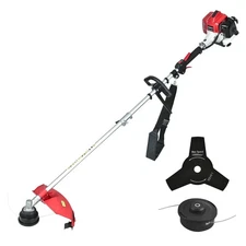 PowerSmart 25.4cc 3-in-1 Gas Weed Eater, Brush Cutter & Edger, Easy Storage, New