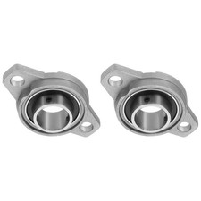 1" Bore Pillow Block Bearing Zinc Alloy Machinery Flange Insert Bearings, 2 Pcs