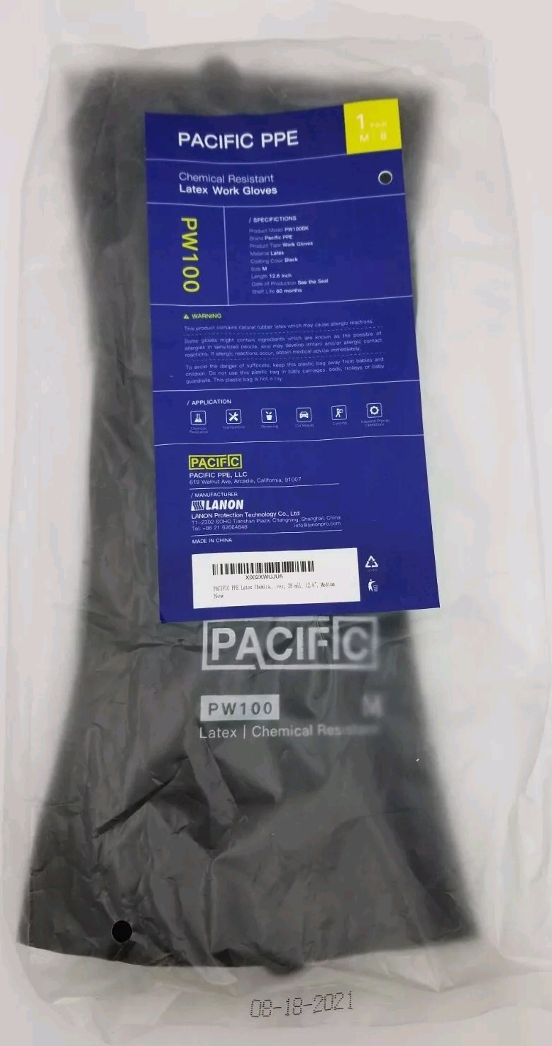 Chemical Resistant Latex Gloves 12.6