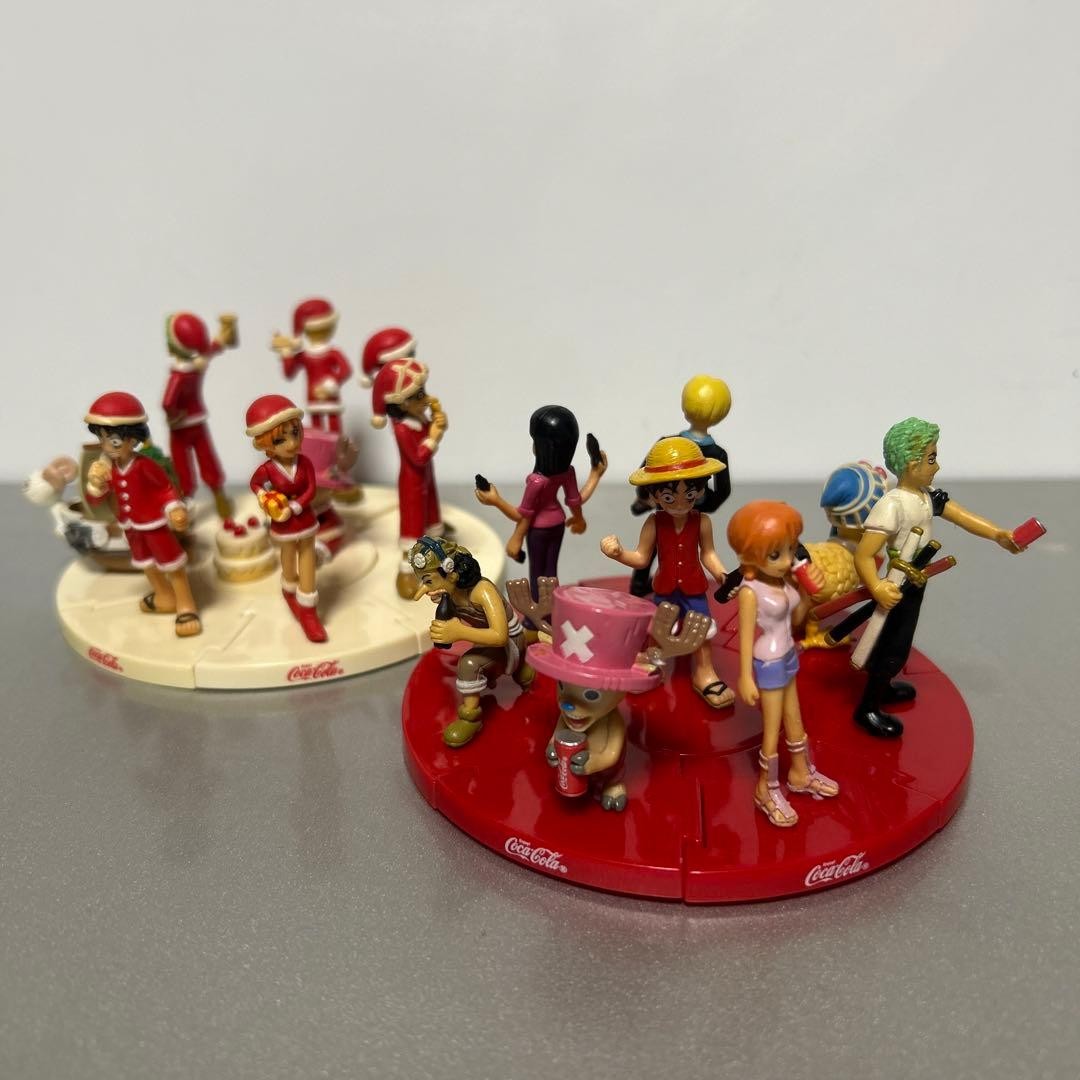 Coca-Cola One Piece 4本セット One Piece Coca-Cola Collaboration Straw Hat Pirates Complete Set