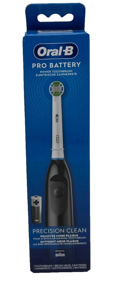 Oral-B Batteriezahnbürste Adult , Elektrische Zahnbürste, schwarz - OVP beschädi