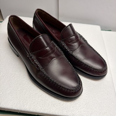 Bostonian Penny Loafer Mens 10D Burgundy Leather Dress Shoes 29748